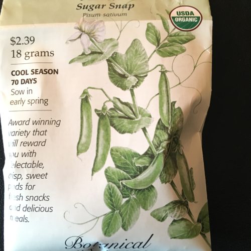 Sugar Snap Peas photo of package