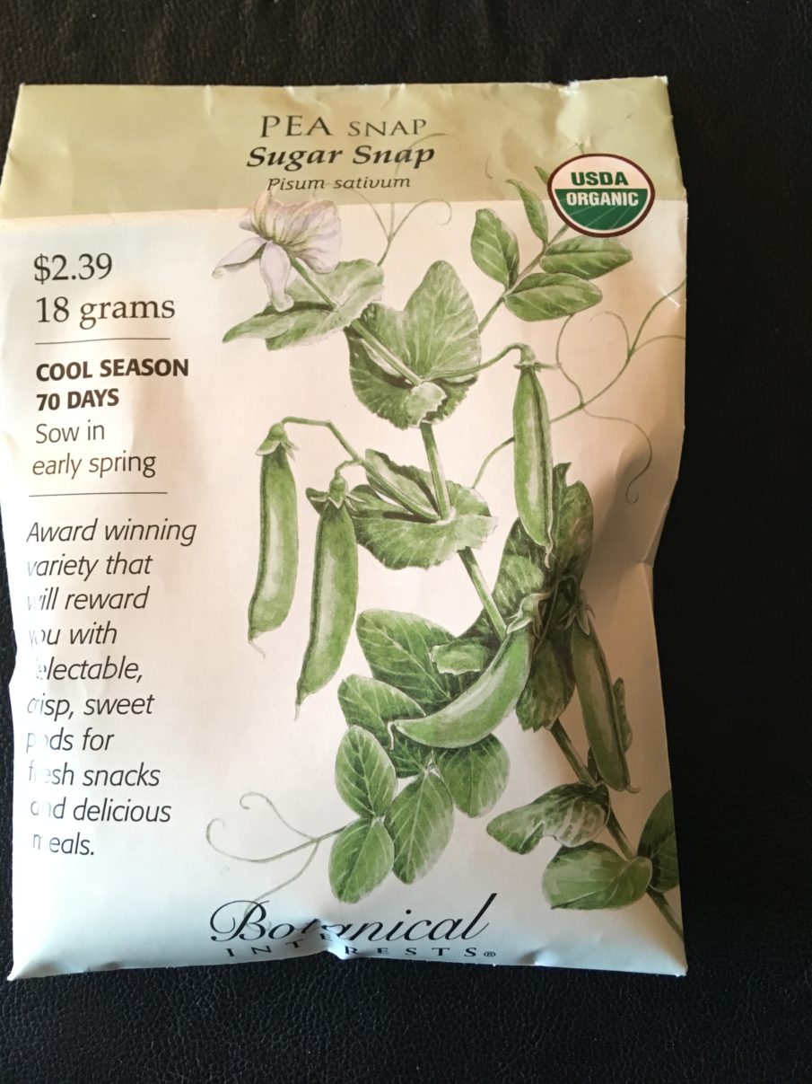 Sugar Snap Peas photo of package